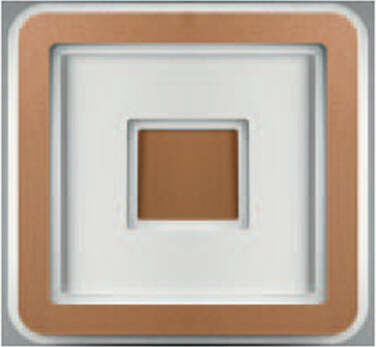 Plafoniera-Contemporanea-Halò-Metallo-Rame-Opaco-Led-46W