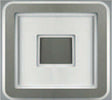 Plafoniera-Contemporanea-Halò-Metallo-Tortora-Led-35W