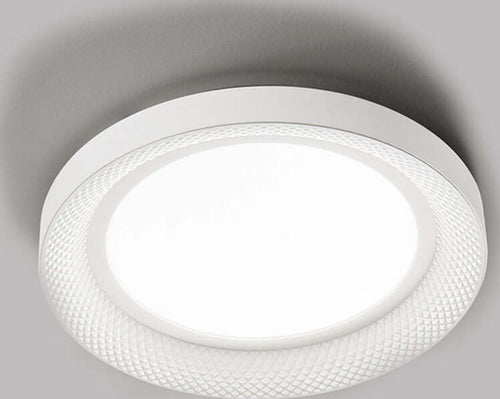 Plafoniera-Contemporanea-Hive-Metallo-Biancoled-Integrato-40W