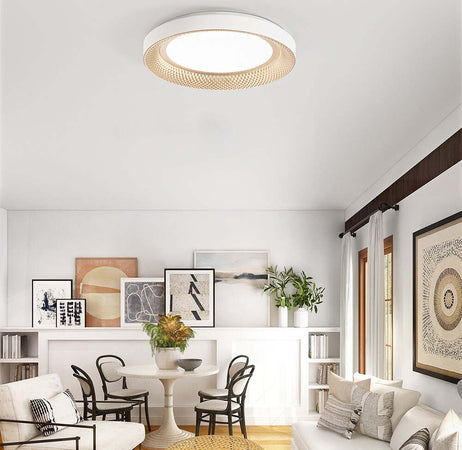 Plafoniera-Contemporanea-Hive-Metallo-Oroled-Integrato-40W