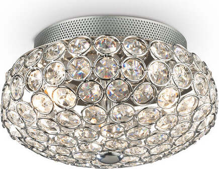 Plafoniera-Contemporanea-King-Metallo-Cristallo-Cromo-3-Luci-G9-3W-3000K
