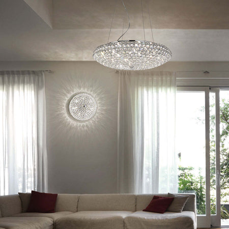 Plafoniera-Contemporanea-King-Metallo-Cristallo-Cromo-3-Luci-G9-3W-3000K