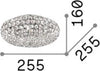 Plafoniera-Contemporanea-King-Metallo-Cristallo-Cromo-3-Luci-G9-3W-3000K