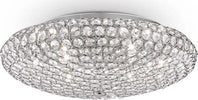 Plafoniera-Contemporanea-King-Metallo-Cristallo-Cromo-9-Luci-G9-3W-3000K