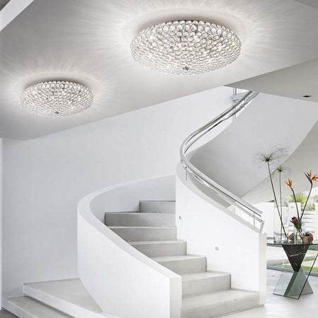Plafoniera-Contemporanea-King-Metallo-Cristallo-Cromo-9-Luci-G9-3W-3000K