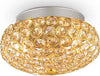 Plafoniera-Contemporanea-King-Metallo-Cristallo-Oro-3-Luci-G9-3W-3000K