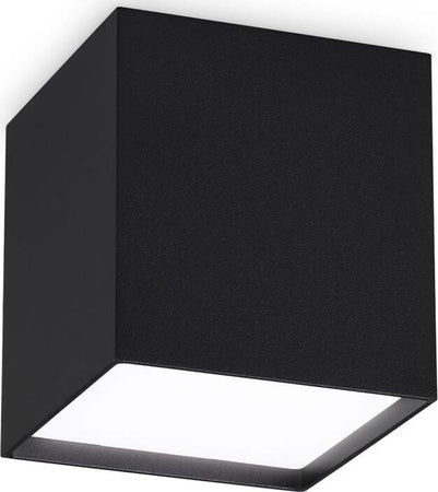 Plafoniera-Contemporanea-Kubiko-Alluminio-Nero-Led-Integrato-10W-3000K-Ip20