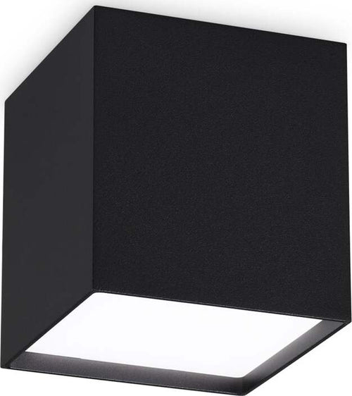 Plafoniera-Contemporanea-Kubiko-Alluminio-Nero-Led-Integrato-10W-3000K-Ip20