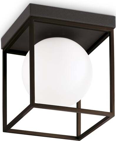 Plafoniera-Contemporanea-Lingotto-Metallo-Nero-1-Luce-E14-28W-Ip20