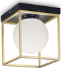 Plafoniera-Contemporanea-Lingotto-Metallo-Ottone-1-Luce-E14