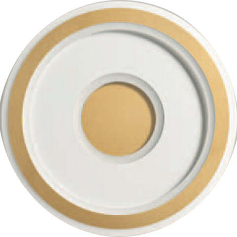 Plafoniera-Contemporanea-Loop-Metallo-Oro-Opaco-Led-30W