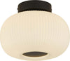 Plafoniera-Contemporanea-Lumina-Acciaio-Bianco-Vetro-Nero-1-Luce-E27