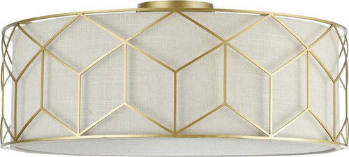 Plafoniera-Contemporanea-Messina-Metallo-Oro-5-Luci-Diffusore-Lino-Su-Pvc