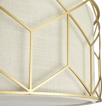 Plafoniera-Contemporanea-Messina-Metallo-Oro-5-Luci-Diffusore-Lino-Su-Pvc