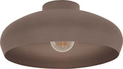 Plafoniera-Contemporanea-Mogano-1-Luce-Acciaio-Marrone