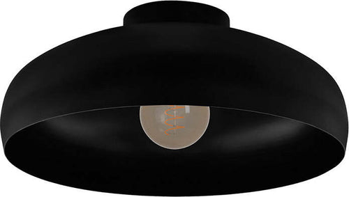 Plafoniera-Contemporanea-Mogano-1-Luce-Acciaio-Nero