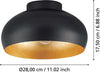 Plafoniera-Contemporanea-Mogano-2-1-Luce-Acciaio-Nero-E-Oro