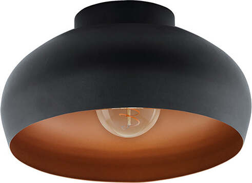 Plafoniera-Contemporanea-Mogano-2-1-Luce-Acciaio-Nero-E-Rame