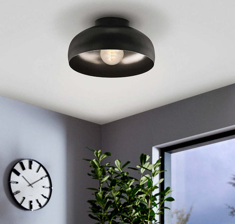 Plafoniera-Contemporanea-Mogano-2-1-Luce-Acciaio-Nero