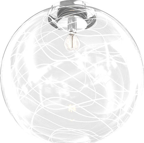 Plafoniera-Contemporanea-Moon-Metallo-Cromo-Vetro-Bianco-1-Luce-E27-D.40Cm