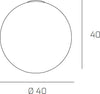 Plafoniera-Contemporanea-Moon-Metallo-Cromo-Vetro-Bianco-1-Luce-E27-D.40Cm