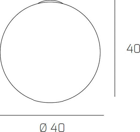 Plafoniera-Contemporanea-Moon-Metallo-Cromo-Vetro-Rosso-1-Luce-E27-D.40Cm
