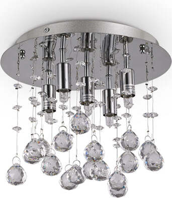 Plafoniera-Contemporanea-Moonlight-Metallo-Cristallo-Cromo-5-Luci-G9-3W-3000K