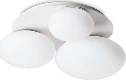 Plafoniera-Contemporanea-Ninfea-Metallo-Bianco-3-Luci-Gx53-9W-3000K-Luce-Calda