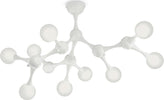 Plafoniera-Contemporanea-Nodino-Metallo-Bianco-9-Luci-G9-3W-3000K-Luce-Calda