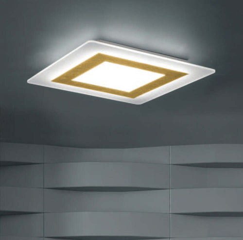 Plafoniera-Contemporanea-Oblio-Metallo-Foglia-Oro-Led-58W