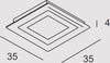 Plafoniera-Contemporanea-Oblio-Metallo-Foglia-Rame-Led-30W