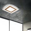 Plafoniera-Contemporanea-Oblio-Metallo-Foglia-Rame-Led-45W