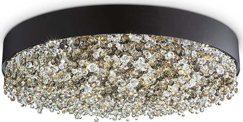 Plafoniera-Contemporanea-Olà-Metallo-Nero-E-Cristallo-Led-31,2W