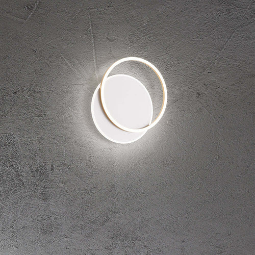 Plafoniera-Contemporanea-Orbit-Alluminio-Bianco-Oro-Led-Integrato-43W