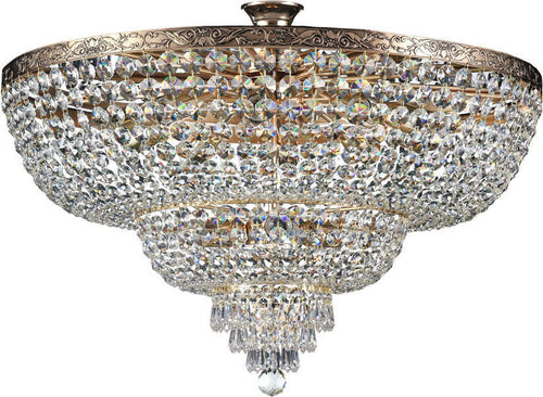 Plafoniera-Contemporanea-Palace-Metallo-Oro-14-Luci