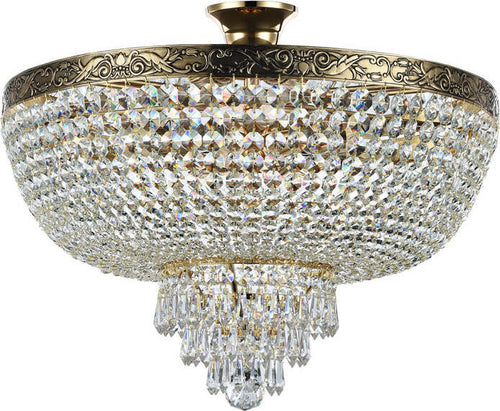 Plafoniera-Contemporanea-Palace-Metallo-Oro-Antico-6-Luci