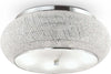 Plafoniera-Contemporanea-Pasha'-Metallo-Cristallo-Cromo-14-Luci-E14
