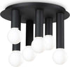 Plafoniera-Contemporanea-Petit-Metallo-Nero-6-Luci-E27-42W-Ip20
