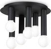 Plafoniera-Contemporanea-Petit-Metallo-Nero-6-Luci-E27-42W-Ip20