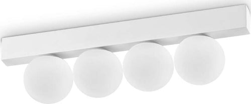 Plafoniera-Contemporanea-Ping-Pong-Metallo-Bianco-Led-Integrato-12W-3000K-Ip20