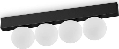 Plafoniera-Contemporanea-Ping-Pong-Metallo-Nero-Led-Integrato-12W-3000K-Ip20