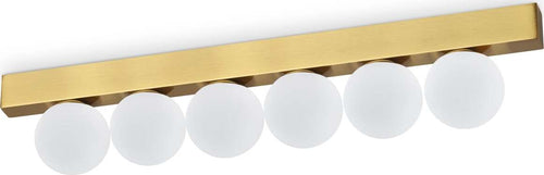 Plafoniera-Contemporanea-Ping-Pong-Metallo-Ottone-Led-Integrato-18W-3000K-Ip20