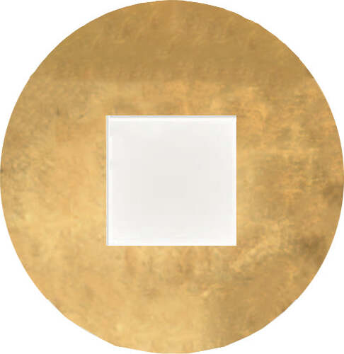 Plafoniera-Contemporanea-Pixart-Metallo-Foglia-Oro-Led-16W