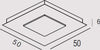 Plafoniera-Contemporanea-Pixel-Metallo-Bianco-Led-40W