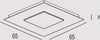 Plafoniera-Contemporanea-Pixel-Metallo-Foglia-Oro-Led-52W