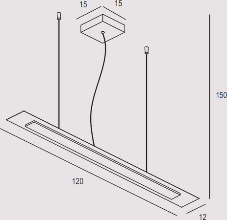 Plafoniera-Contemporanea-Pixel-Metallo-Foglia-Rame-Led-12-43W