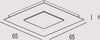 Plafoniera-Contemporanea-Pixel-Metallo-Foglia-Rame-Led-52W
