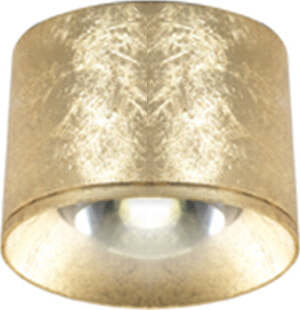 Plafoniera-Contemporanea-Pocket-Metallo-Foglia-Oro-Led-9W
