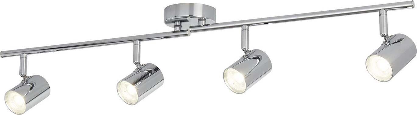 Plafoniera-Contemporanea-Rollo-Acciaio-Cromo-Vetro-Trasparente-Led-16,1W-3000K