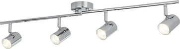 Plafoniera-Contemporanea-Rollo-Acciaio-Cromo-Vetro-Trasparente-Led-16,1W-3000K